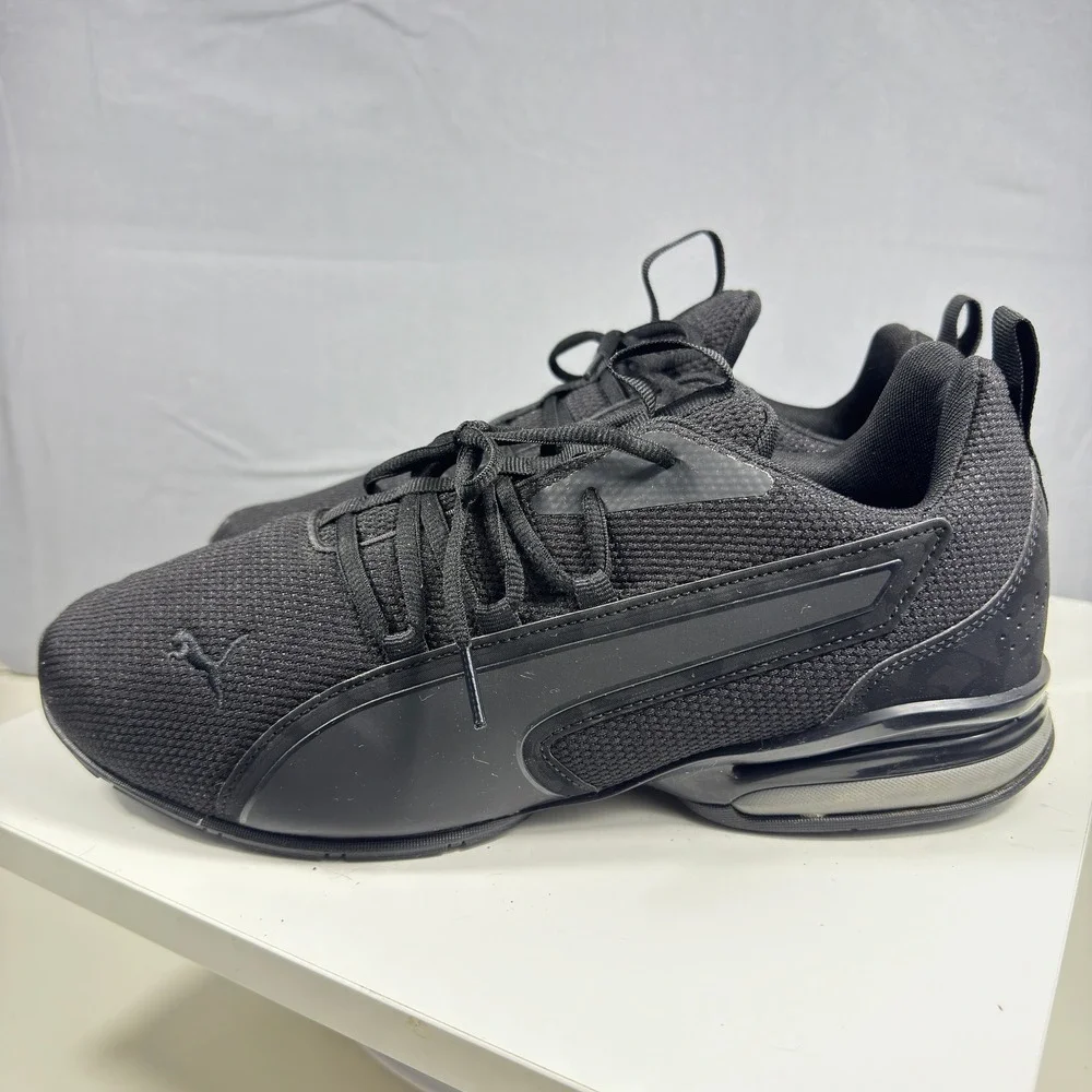 Puma Cell Magma Clean Sneakers Mens 12 Black 378356-02 Mesh Low Top Trainers
